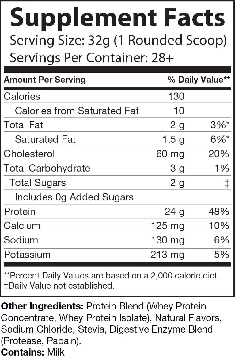 Whey Natural Formulation (Salted Caramel)